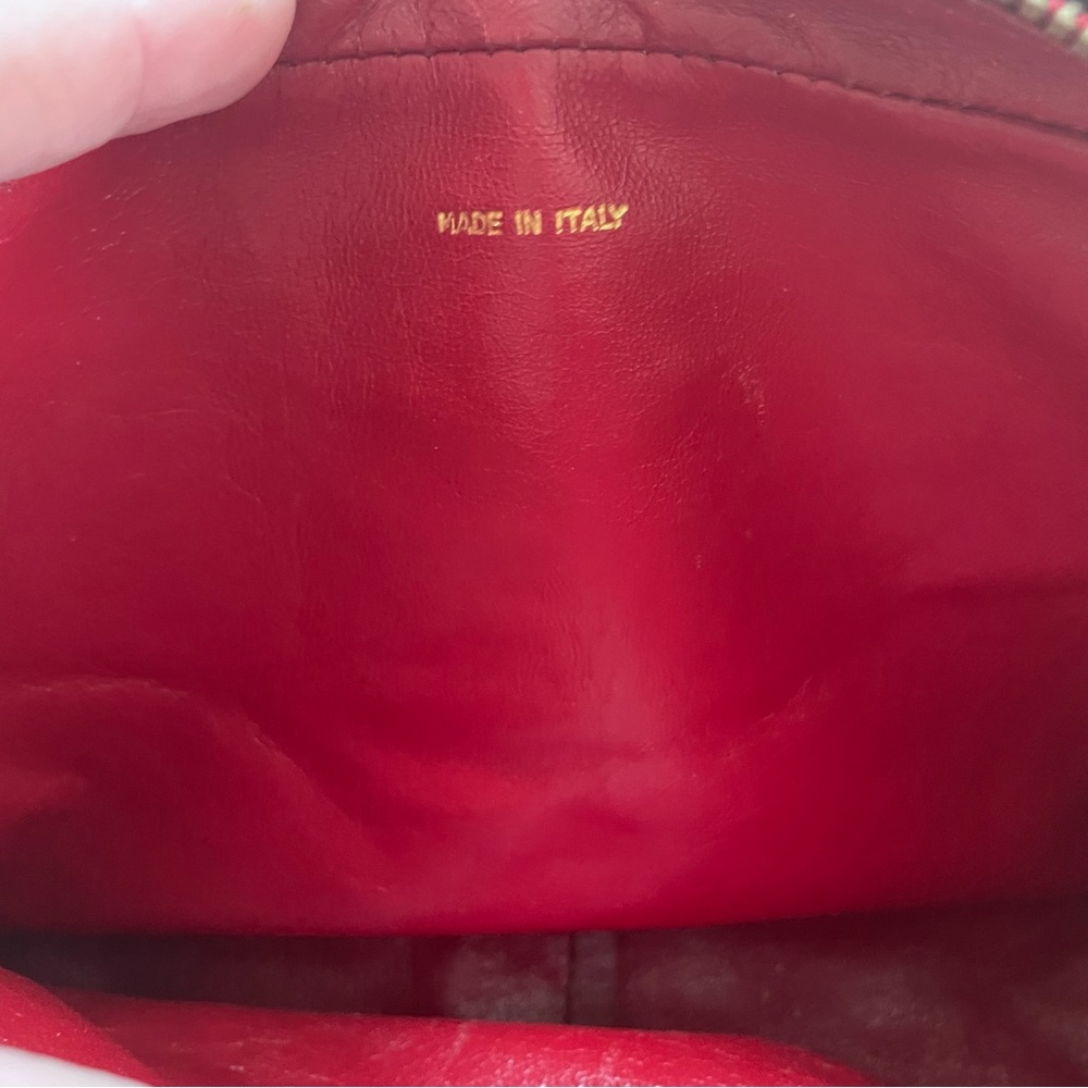 Chanel Red Quilted Leather Vintage Crossbody Handbag! 1986-1987. Good condition - Picture 9 of 16